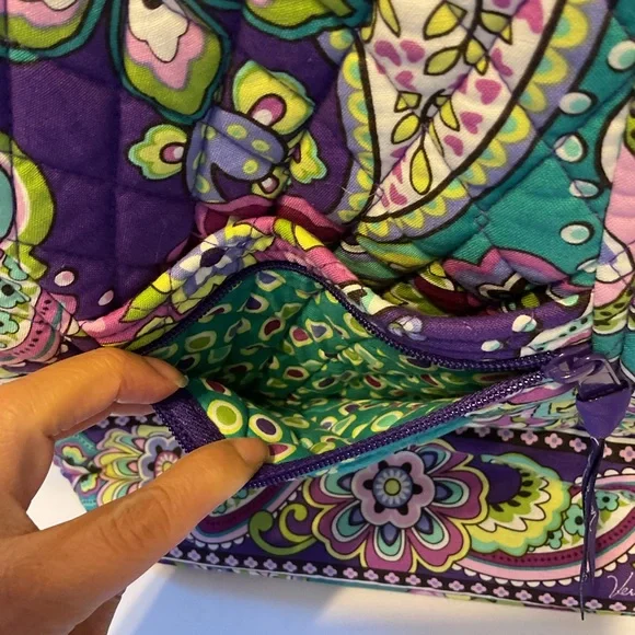 Vera Bradley Glenna Shoulder Bag Heather Paisley Multi Color Quilted Grandmacore - Picture 5 of 9